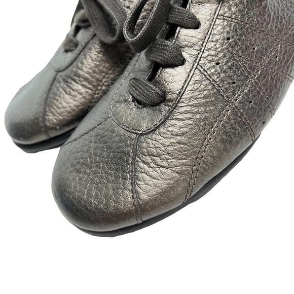 AEROSOLES TOY SOLDIER Metallic Bronze Genuine Leather Sneakers Casual Shoes 5 M - Picture 9 of 16